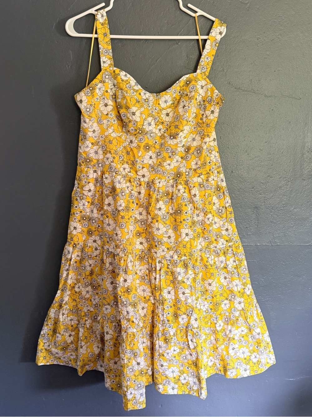 ModCloth Mustard Yellow Smocked Sundress